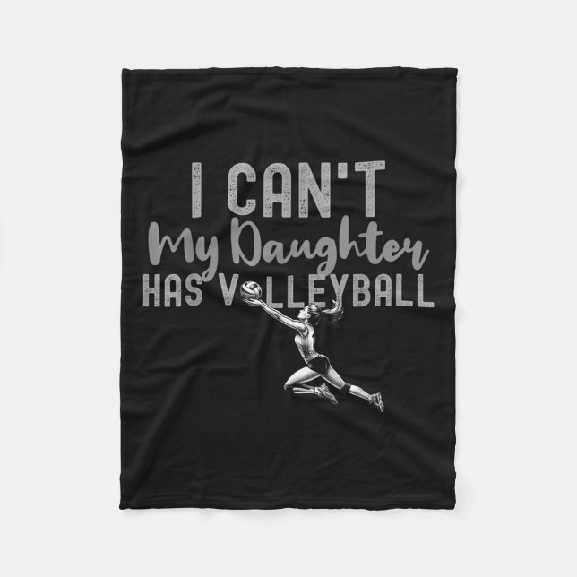 I Can't My Daughter Has Volleyball, Club Volleybal Fleecedecke (Vorderseite)