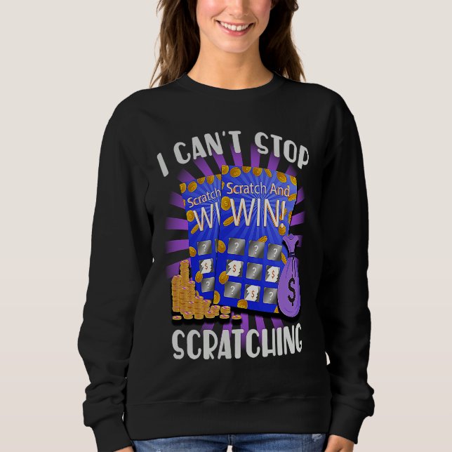 I Can't Stop Scratching Men Women  Bingo  3 Sweatshirt (Vorderseite)