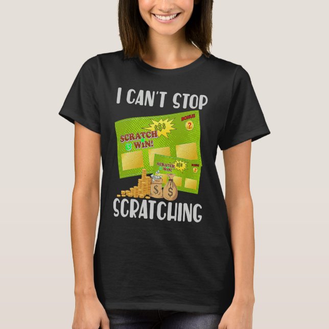 I Can't Stop Scratching Men Women  Bingo  5 T-Shirt (Vorderseite)