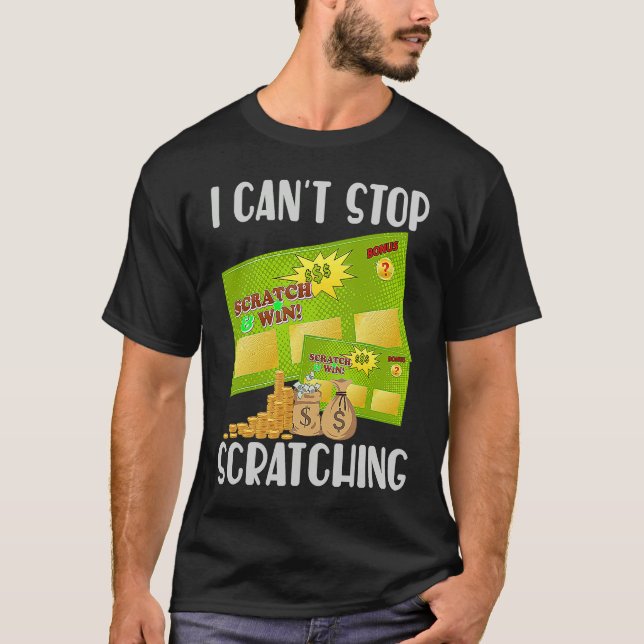 I Can't Stop Scratching Men Women  Bingo  5 T-Shirt (Vorderseite)
