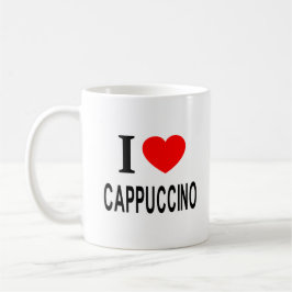 I ❤️ CAPPUCCINO I LIEBE CAPPUCCINO I HEART CAPPUCC KAFFEETASSE