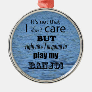 I Care Banjo Ornament Aus Metall