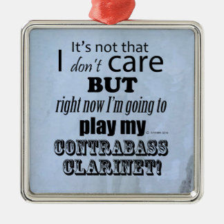 I Care Contrabass Klarinette Ornament Aus Metall
