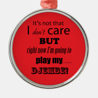 I Care Djembe Ornament Aus Metall