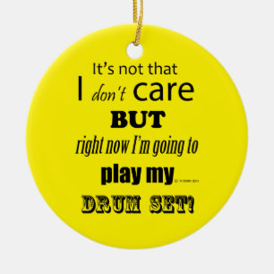 I Care Drum Set Keramik Ornament