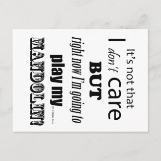 I Care Mandolin Postkarte