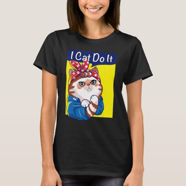 I Cat Do it Cat Kitten Niedlich Kitten T-Shirt (Vorderseite)