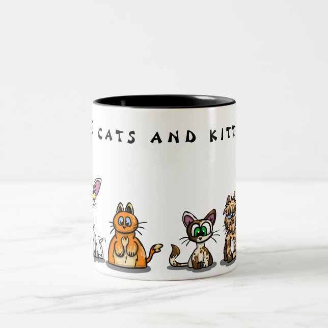 I ❤️ CATS und KITTENS Tasse (Mittel)