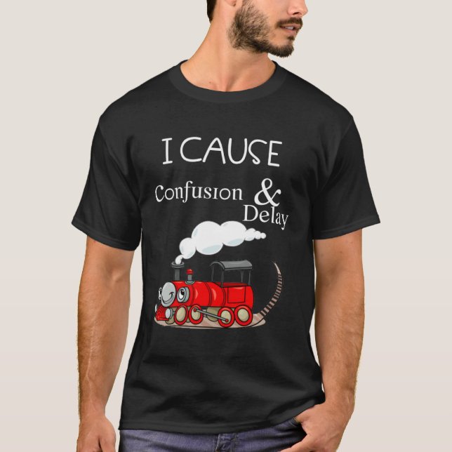 I cause confusion and delay  train kids T-Shirt (Vorderseite)