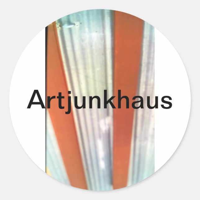 "I-Chinati" Marfa I-Ching Hankamer Artjunkhaus Spa Runder Aufkleber (Vorderseite)