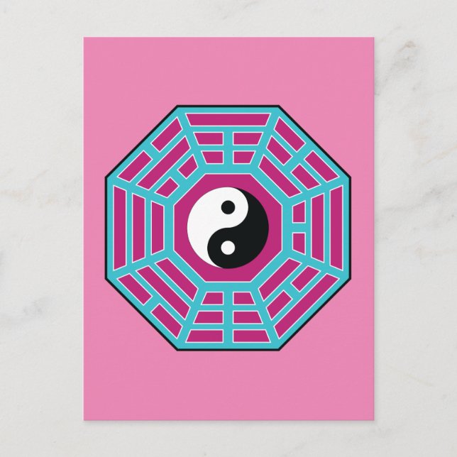 I Ching Yin Yang Postkarte (Vorderseite)