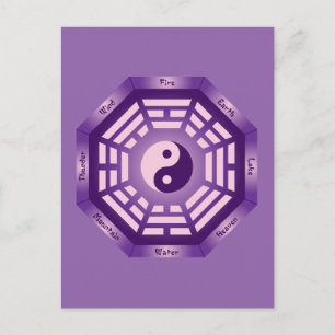 I Ching Yin Yang Postkarte
