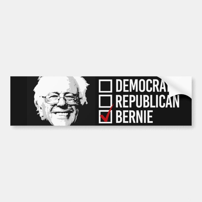 I Choose Bernie — Bernie Sanders - .png Autoaufkleber (Vorne)