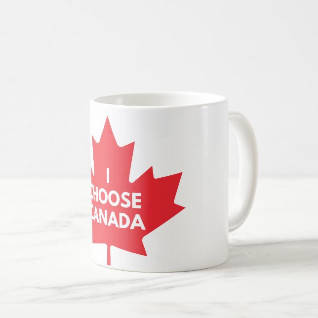 I Choose Canada Tasse (VorderseiteRechts)