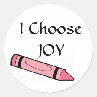 I Choose JOY Runder Aufkleber
