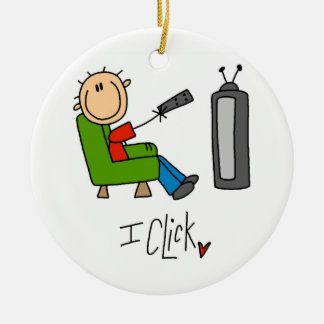 I Click TV Addict Keramikornament