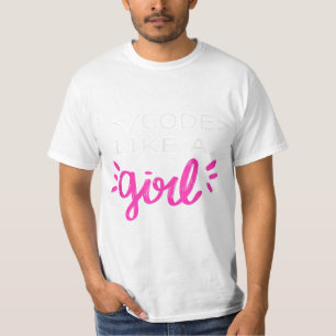 I Code wie ein Girl Funny Binary Coding Computer S T-Shirt