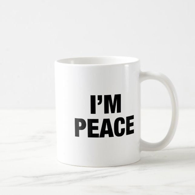 I Come In Peace - I'm Peace Funny Couple Tee Wife  Kaffeetasse (Rechts)