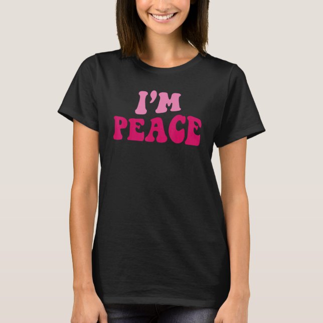 I Come In Peace I'm Peace   Matching Couples Appar T-Shirt (Vorderseite)