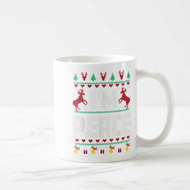 I Come In Peace - I'm Peace Xmas Matching Couples  Kaffeetasse (Rechts)