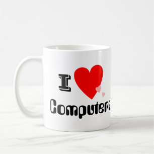 I Computer-Tasse des Herz-(Liebe) Kaffeetasse
