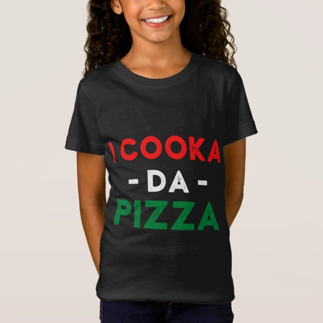I Cooka Da Pizza Funny Italian Food Meme Italian S T-Shirt (Vorderseite)