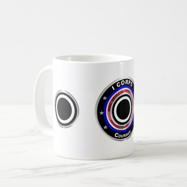 I Corps "America's Corps" Kaffeetasse (Vorderseite Links)