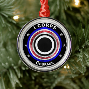 I Corps "America's Corps" Weihnachten bewahren Ornament Aus Metall
