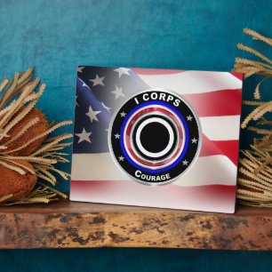 I Corps “Amerikas Corps” Fotoplatte