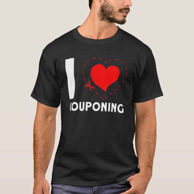 I Couponing Couponer Discount Sale T-Shirt (Vorderseite)
