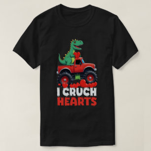 I Crush Hörer Valentinstag T Rex Reitwagen T-Shirt
