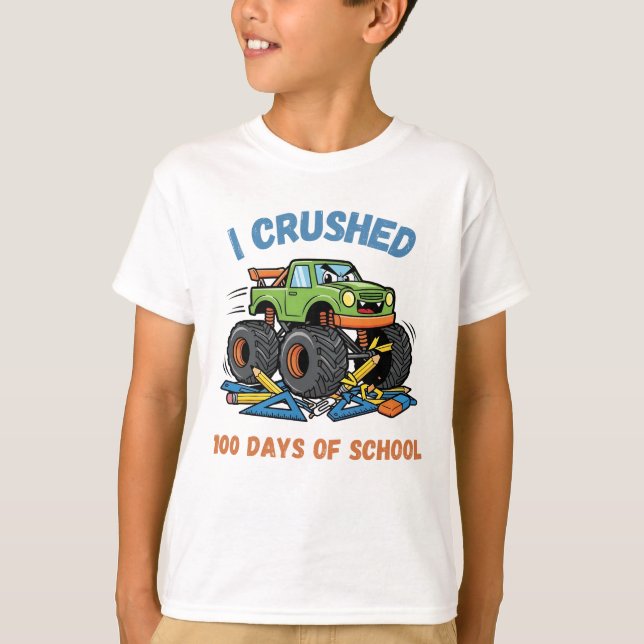 I Crushed 100 Days of School T-Shirt (Vorderseite)