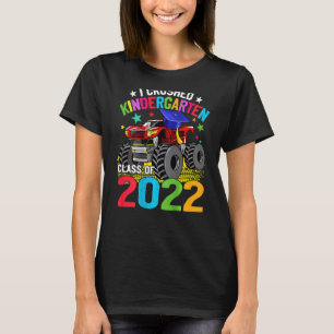 I Crushed Kindergarten Monster Truck Abschluss 20 T-Shirt