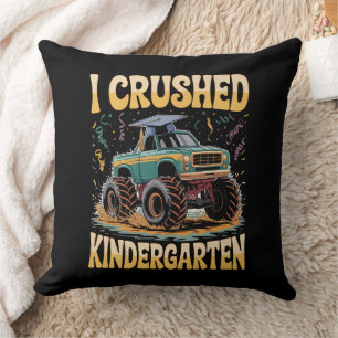 I Crushed Kindergarten Monster Truck Abschluss Kissen