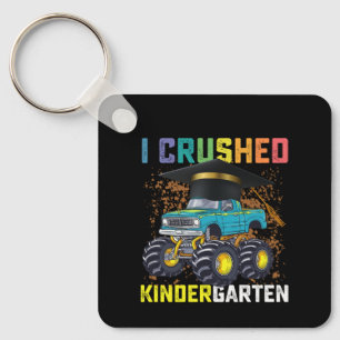 I Crushed Kindergarten Monster Truck Abschluss Schlüsselanhänger