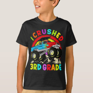 I Crushed Monster Truck Graduation Cap T-Shirt