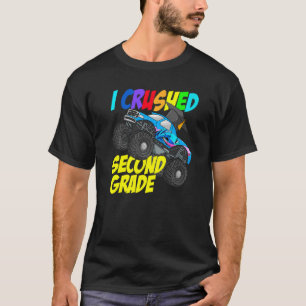 I Crushed Second Grade Monster Truck 2nd Grade Gra T-Shirt