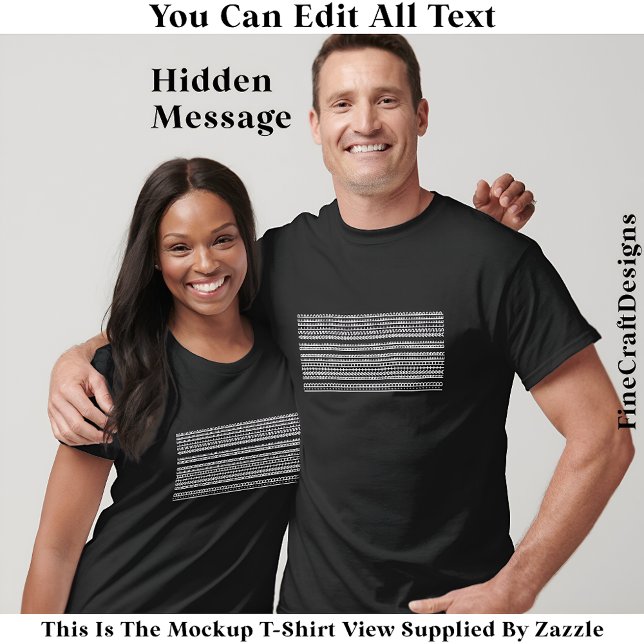 I’d Rather Be Asleep Hidden Message 086W Funny  T-Shirt (Von Creator hochgeladen)