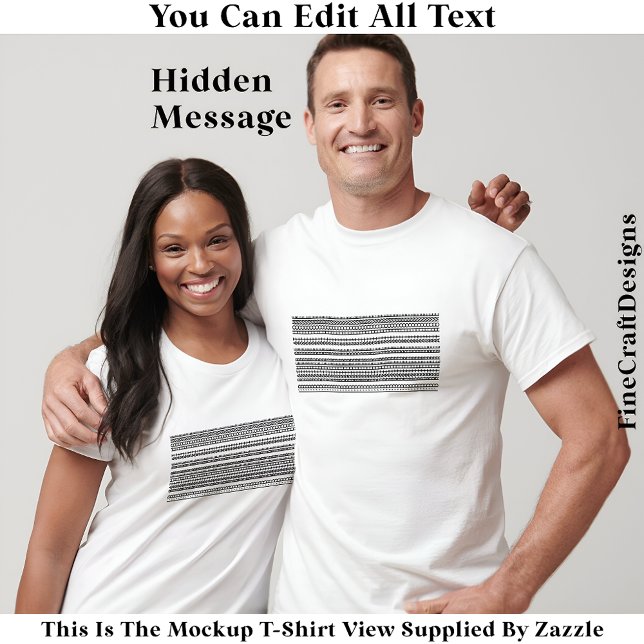 I’d Rather Be At Home Hidden Message 084 Funny T-Shirt (Von Creator hochgeladen)