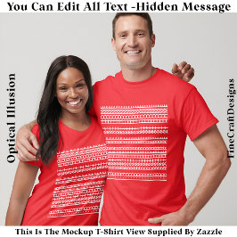 I’d Rather Be At Home Hidden Message 084WL Funny T-Shirt