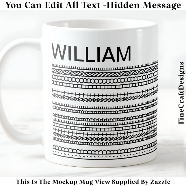 I’d Rather Be At Home & Name Hidden Message 085 Kaffeetasse (Von Creator hochgeladen)