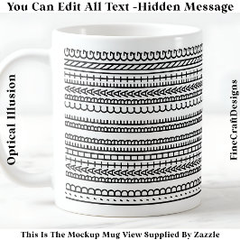 I’d Rather Be Crafting Hidden Message 087 Funny  Kaffeetasse
