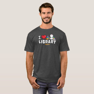 I das Shirt der Herz-Bibliotheks-Männer