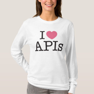 I das Shirt Herz-API-der langen Hülsen-Frauen