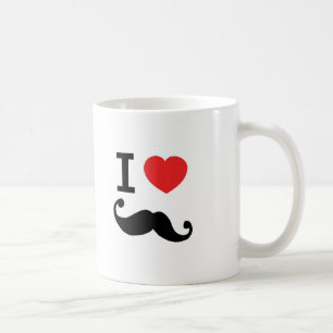 I der Liebe Schnurrbart twirly Tasse