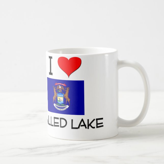 I der Liebe ummauerte Michigansee Tasse (Rechts)