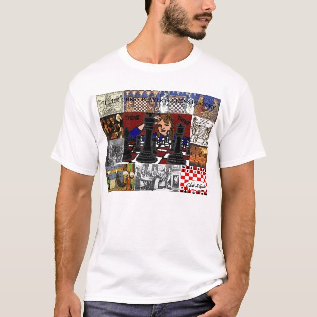 I der Schach-Spieler u. die Schach-Geschichte T-Shirt (Vorderseite)