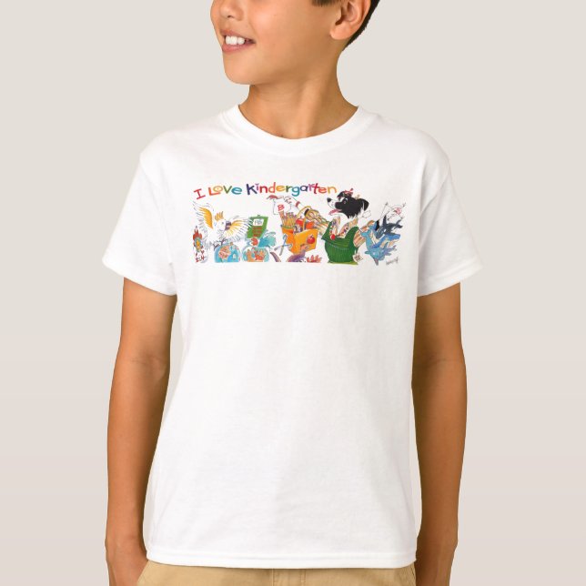 I der T - Shirt des Liebe-Kindergartenkindes (Vorderseite)