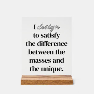 I Design Akryllische Beschriftung Acrylschild