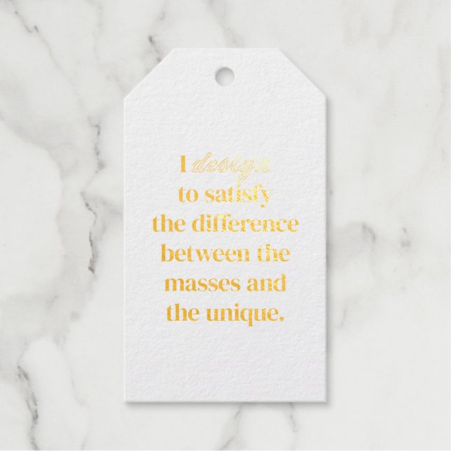 I Design Foil Gift Tag Geschenkanhänger (Vorderseite)